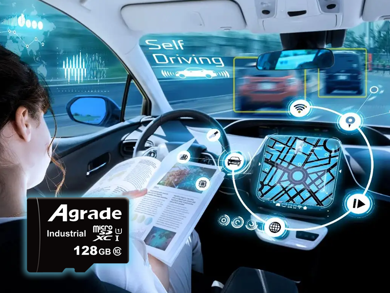 Agrade睿達工業級Micro SD（TF）卡為智能駕駛提供可靠的數據保證